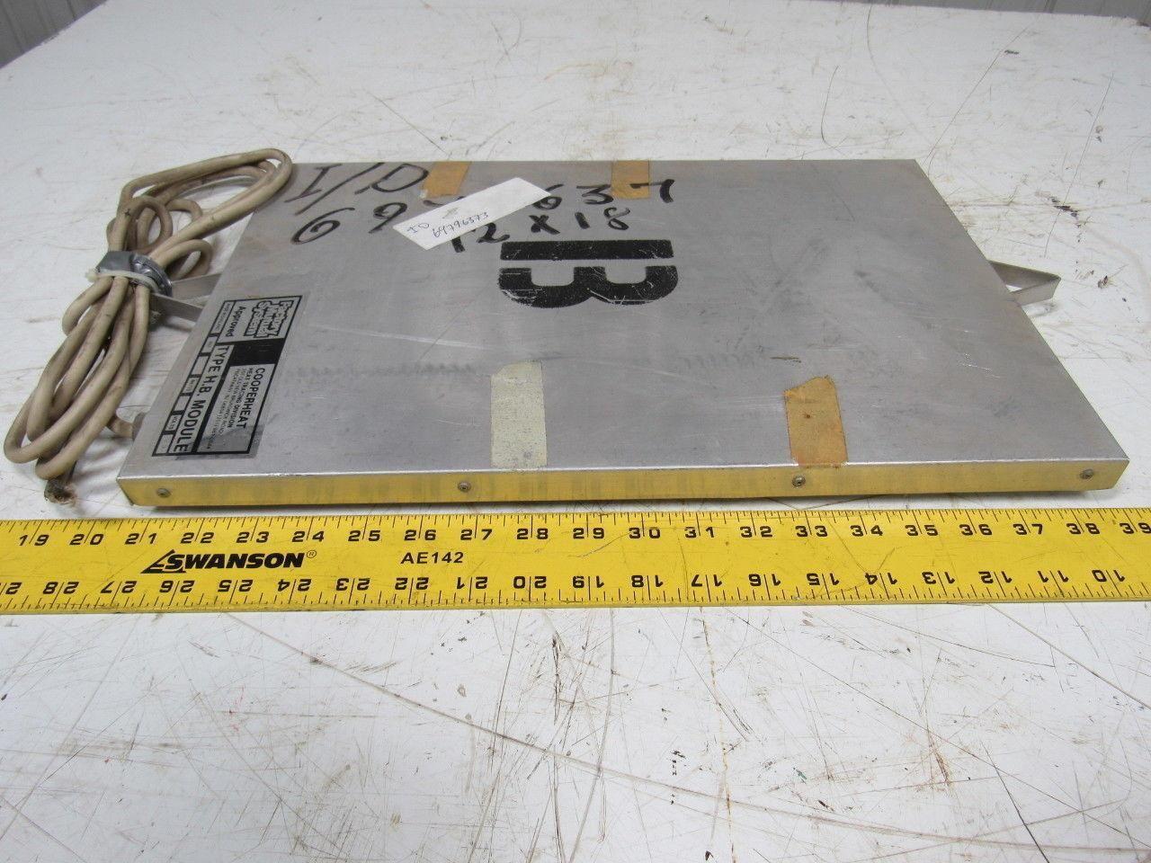 Cooperheat 0G200 Type HB Hopper Heating Module 12" X 18" 240V 250W