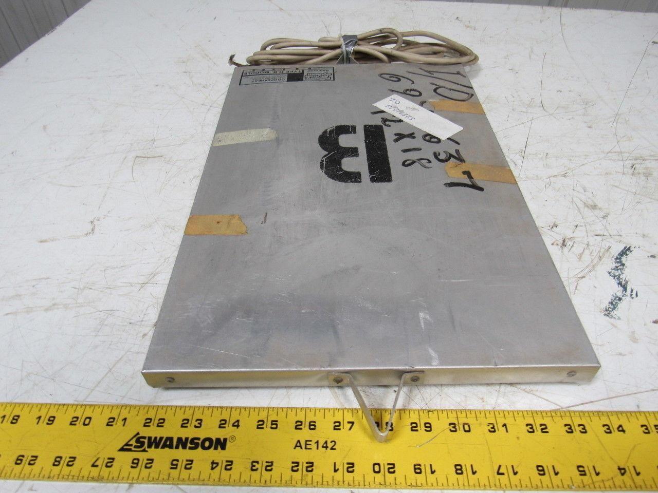 Cooperheat 0G200 Type HB Hopper Heating Module 12" X 18" 240V 250W