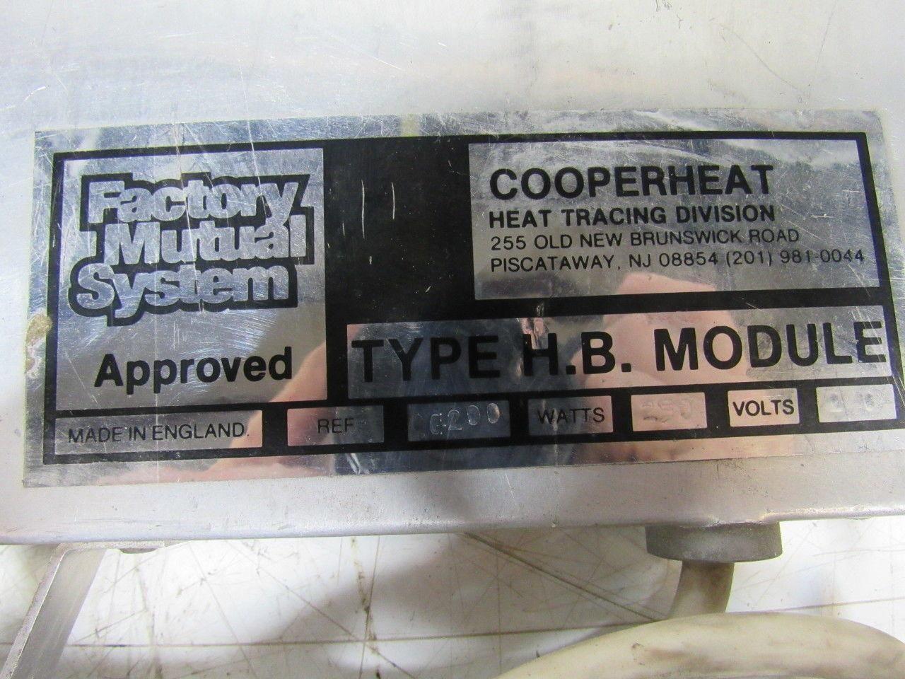 Cooperheat 0G200 Type HB Hopper Heating Module 12" X 18" 240V 250W