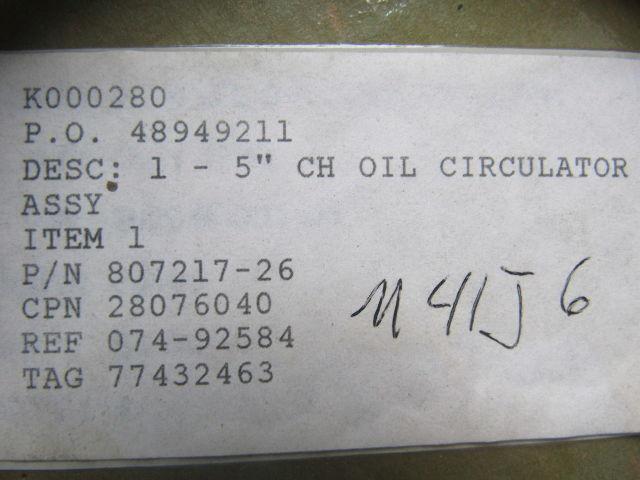 Flowserve 807217-26 Oil Circulator #5 Replacement