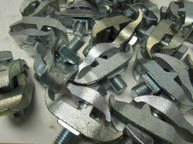 Steel City EC1-1/2" 1/2" Malleable Iron Edge Clamp to Conduit Clamp Lot of 29