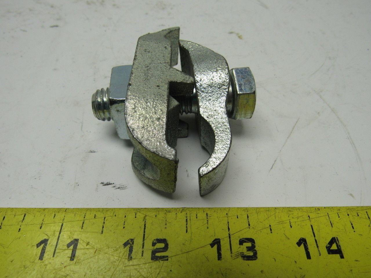 Steel City EC1-1/2" 1/2" Malleable Iron Edge Clamp to Conduit Clamp Lot of 29