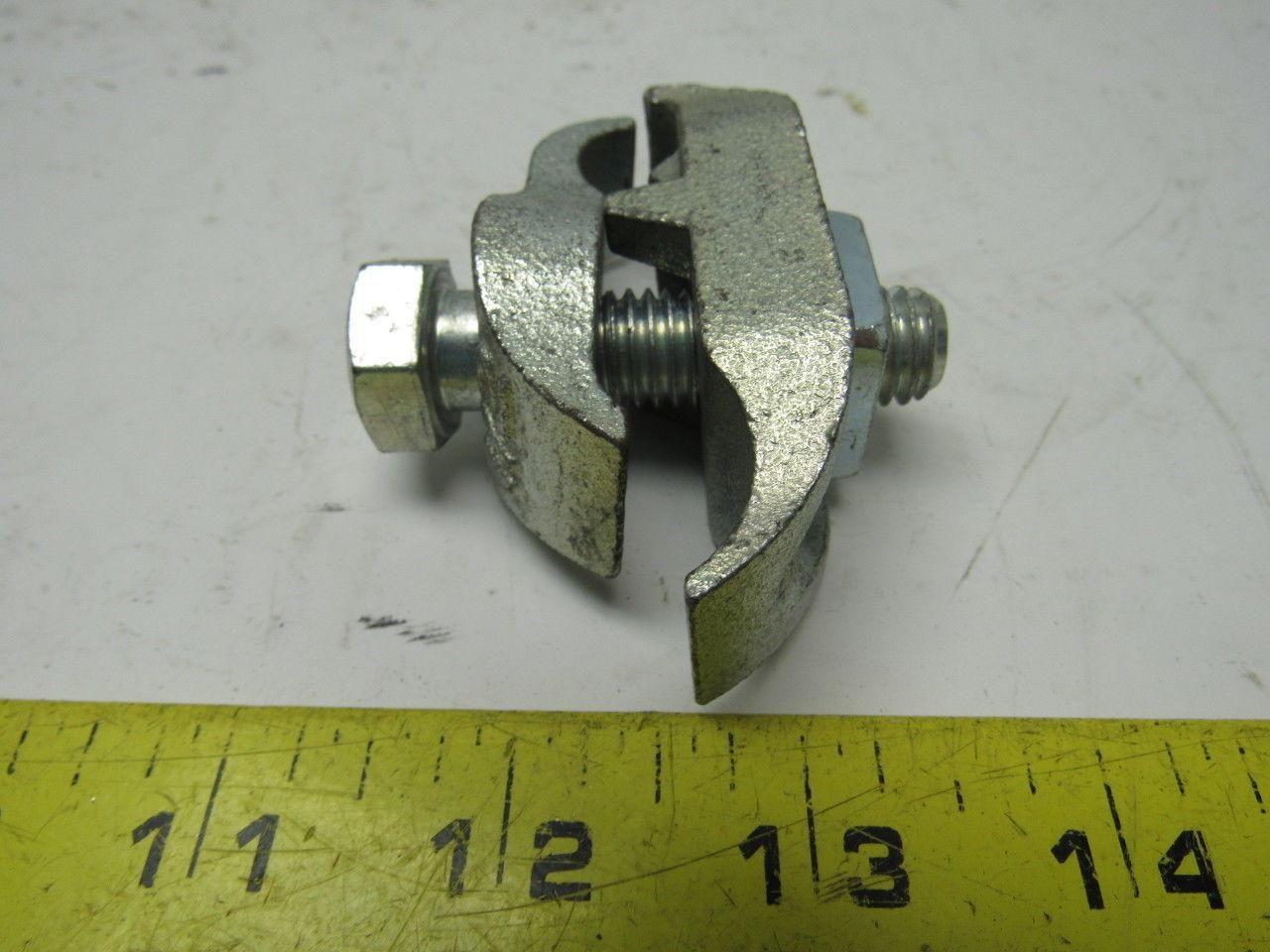 Steel City EC1-1/2" 1/2" Malleable Iron Edge Clamp to Conduit Clamp Lot of 29