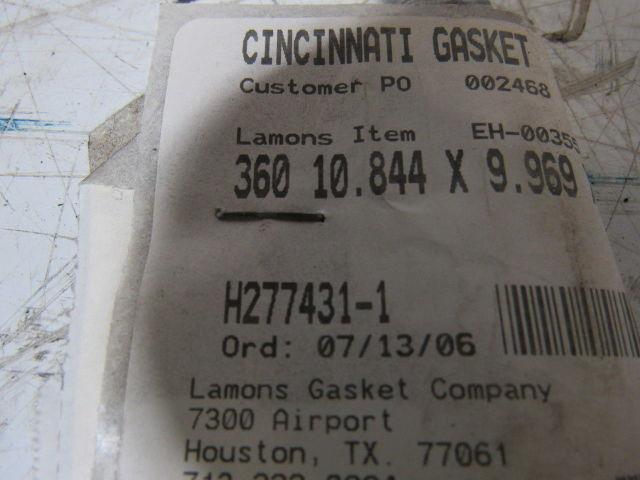 Lamons Gasket H277431-1 360 10.844 X 9.969 X 26 Gauge Steel Ring Lot of 2