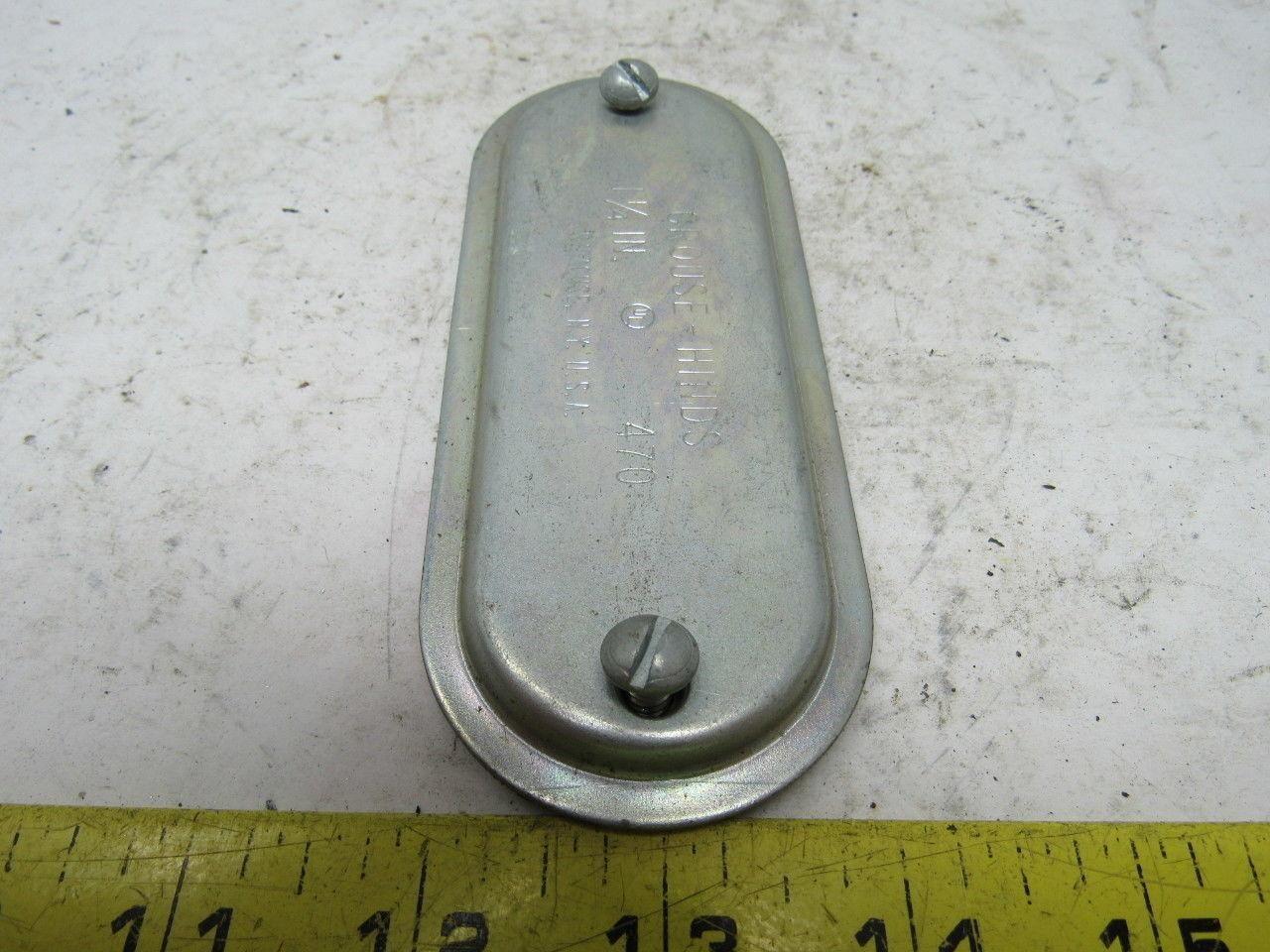 Crouse-Hinds 470 1-1/4" Conduit Outlet Body Cover Lot of 24