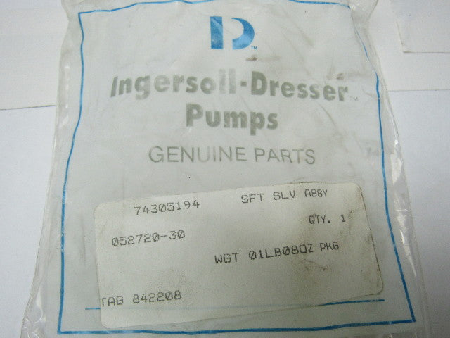 Ingersoll-Dresser 052720-30 Shaft Sleeve Assembly For 4LR11 Pump 1.372" I.D.