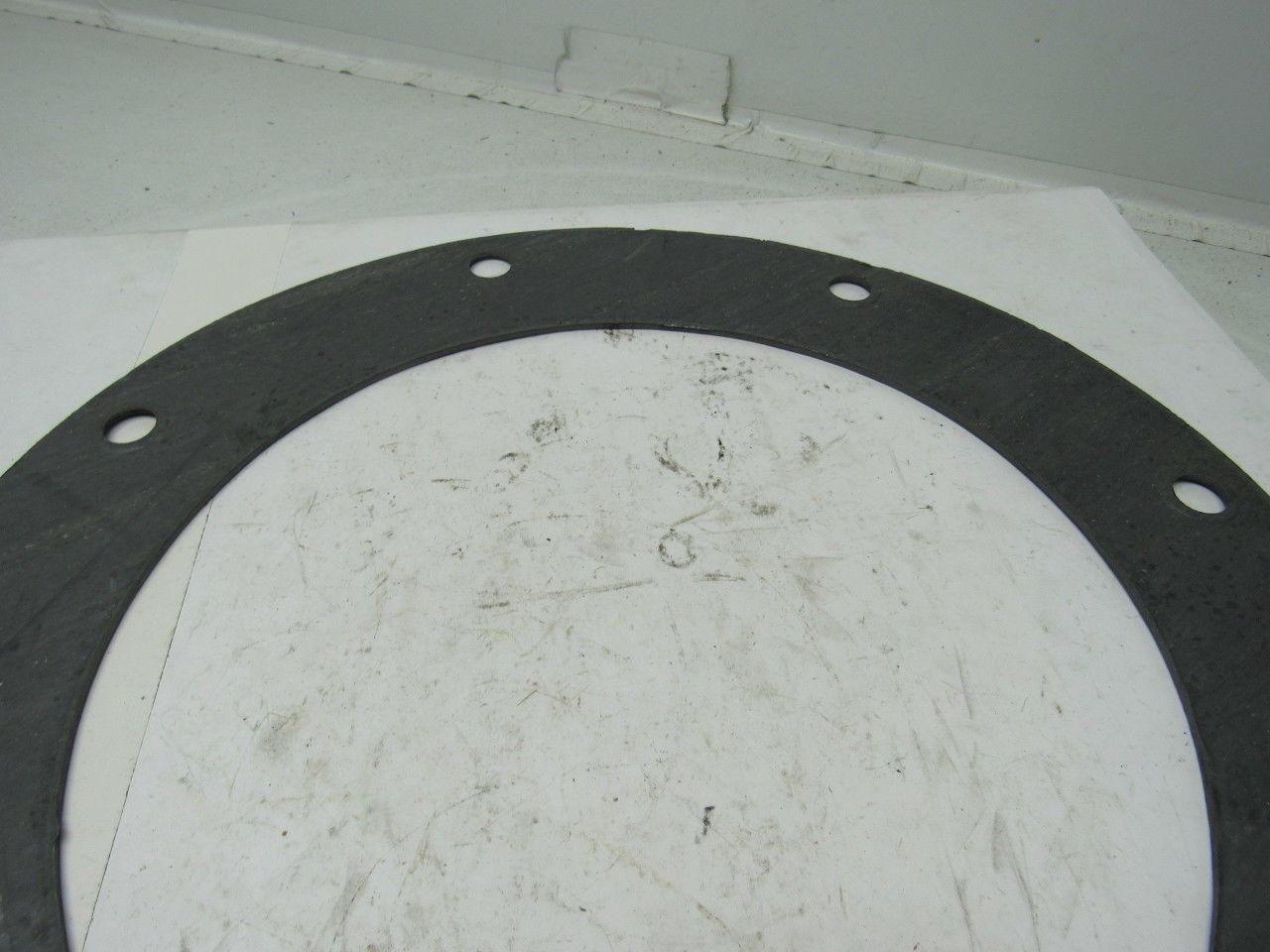 Pipe Flange Gasket 14" I.D. 19" O.D. W/8 Bolt Holes 3/4" Dia. 1/8" Thick