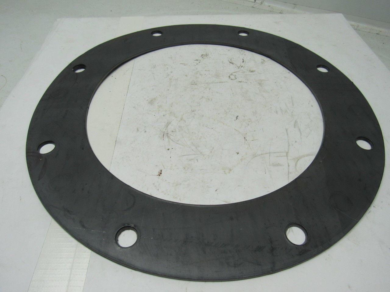 Pipe Flange Gasket 14" I.D. 19" O.D. W/8 Bolt Holes 3/4" Dia. 1/8" Thick