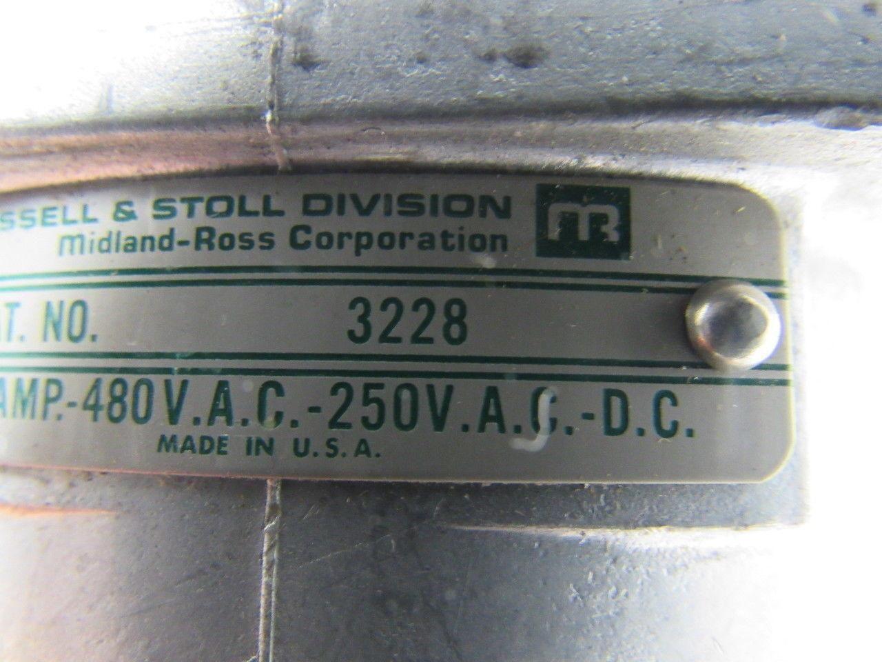 Russellstoll 3228 60 Amp Plug Pin & Sleeve Receptacle Parts Housing & Plug