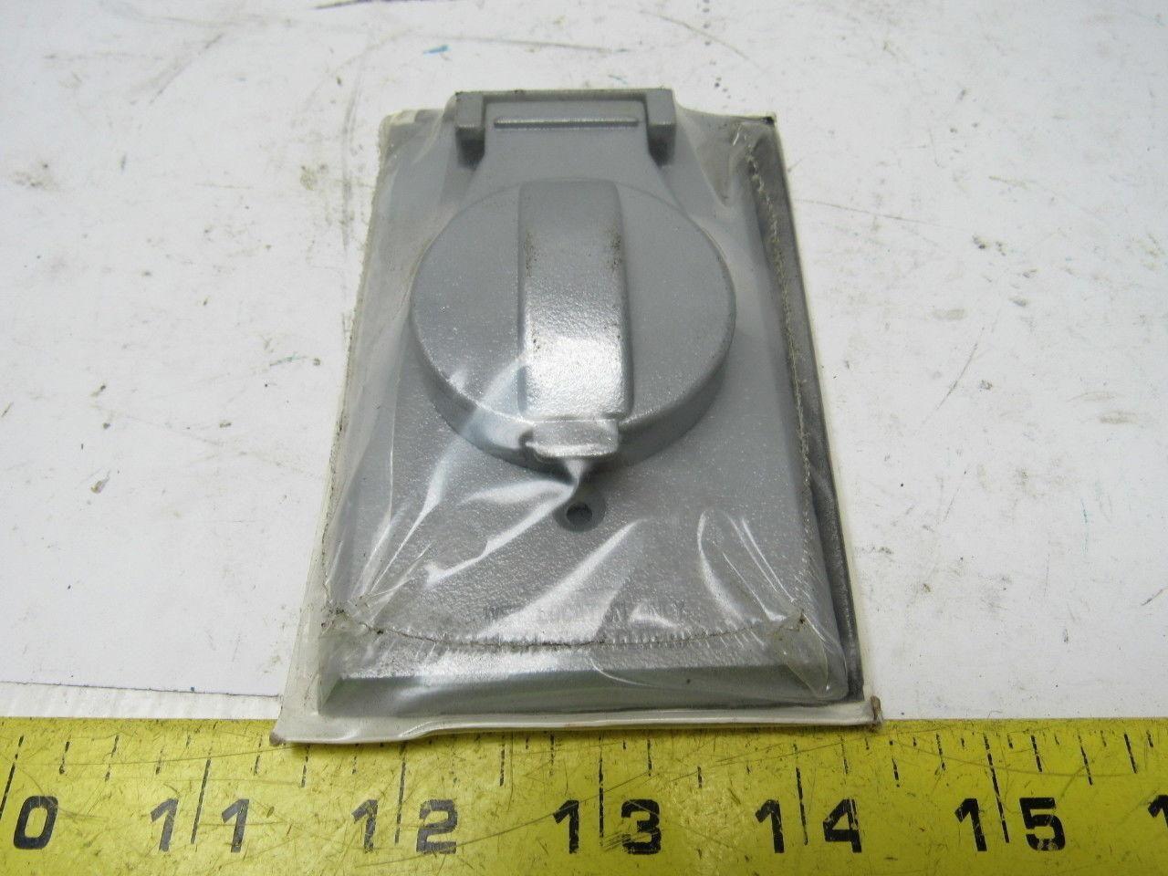 BFW FC-71V Single Receptacle/Switch Cover Plate Grey Lot of 6