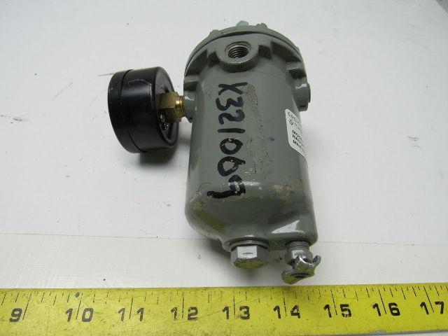 ITT Conoflow GFH60XTKEX3G Pneumatic Regulator 0-125PSI W/USG 160PSI Gauge