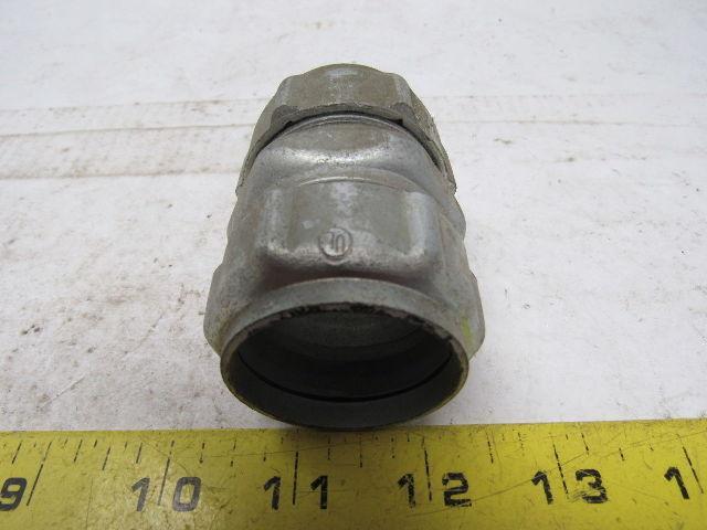 1-1/4 steel compression EMT coupling union