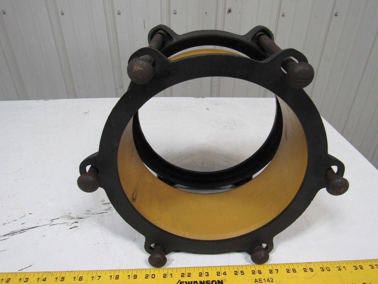 ROMAC 8" 501 x 5" Ductile Iron Coupling / 1 Bolt Missing / No Gaskets