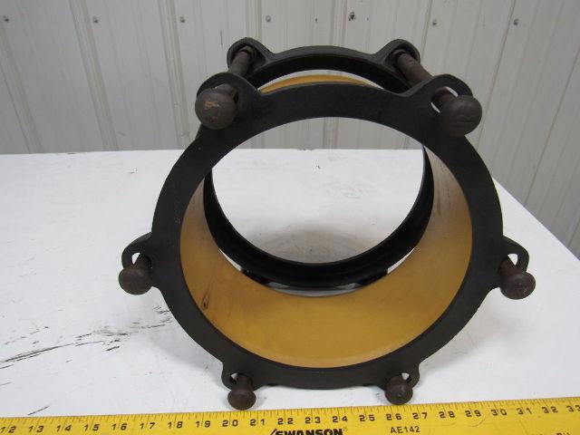 ROMAC 8" 501 x 5" Ductile Iron Coupling / 1 Bolt Missing / No Gaskets