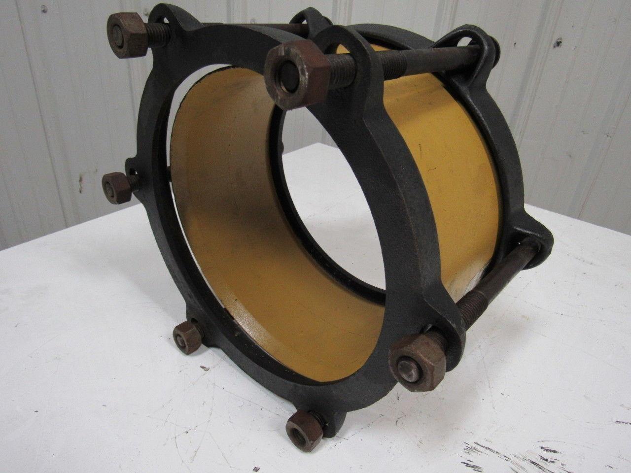 ROMAC 8" 501 x 5" Ductile Iron Coupling / 1 Bolt Missing / No Gaskets