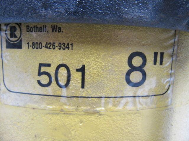 ROMAC 8" 501 x 5" Ductile Iron Coupling / 1 Bolt Missing / No Gaskets