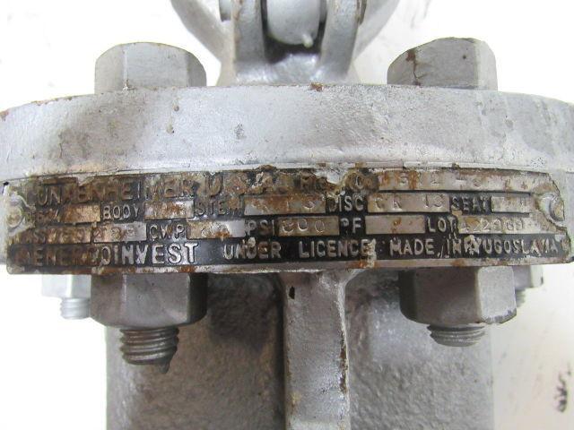 Lunkenheimer 512-6 2-1/2" Cast Steel Flanged Gate Valve Class 150