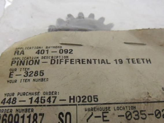 Raymond 401-092 19 Tooth Replacement Differential Pinion