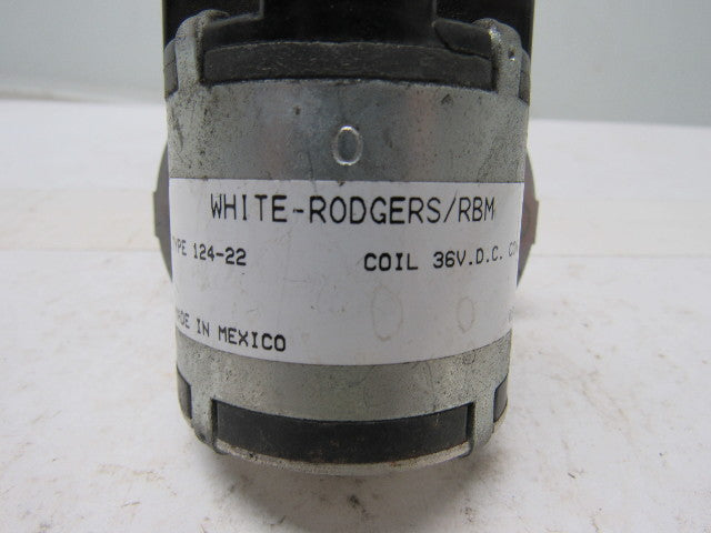 White Rodgers 124-22 36VDC Solenoid Relay Continuous Duty
