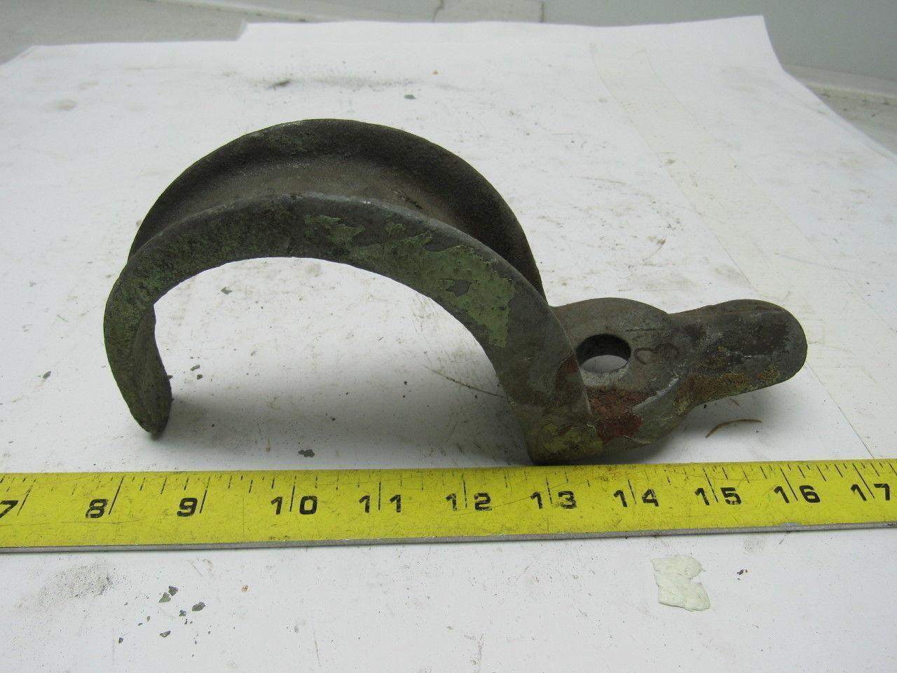 Elcor 3-1/2" Malleable Iron One Hole Conduit Strap Lot of 11