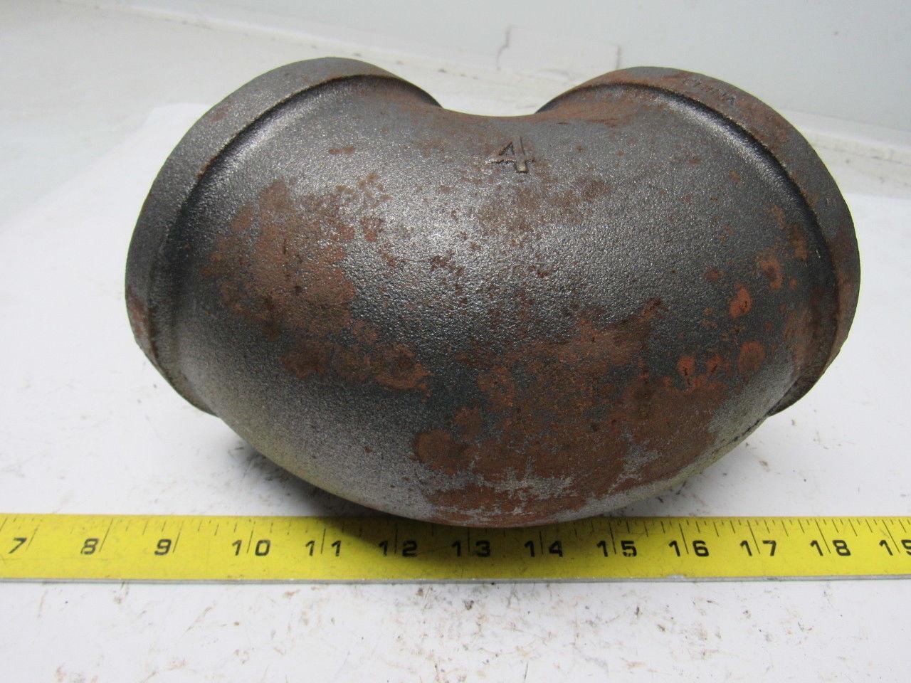 Grainger International 2WJ99A 4" Black Pipe Steel 90° Elbow