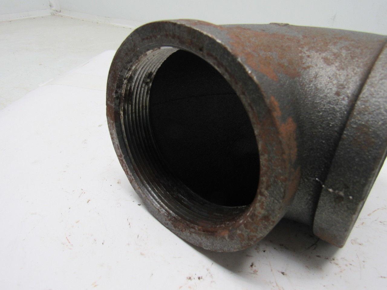 Grainger International 2WJ99A 4" Black Pipe Steel 90° Elbow