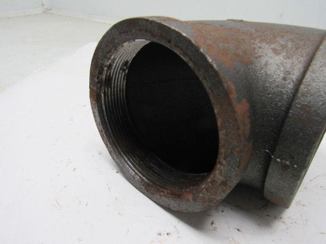 Grainger International 2WJ99A 4" Black Pipe Steel 90° Elbow