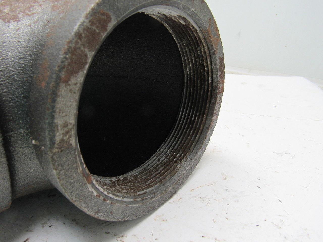Grainger International 2WJ99A 4" Black Pipe Steel 90° Elbow