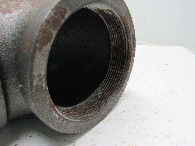 Grainger International 2WJ99A 4" Black Pipe Steel 90° Elbow