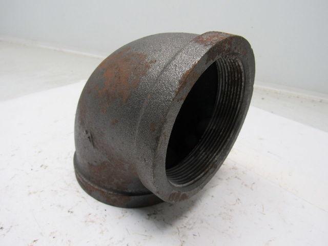 Grainger International 2WJ99A 4" Black Pipe Steel 90° Elbow