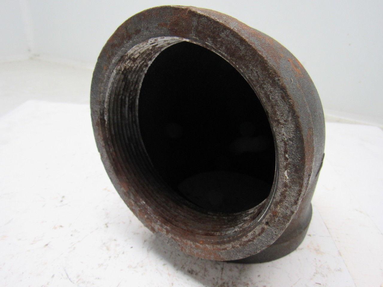 Grainger International 2WJ99A 4" Black Pipe Steel 90° Elbow