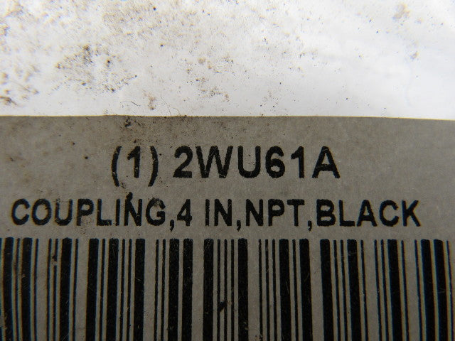 Grainger International 2WU61A 4" NPT Black Pipe Iron Coupling