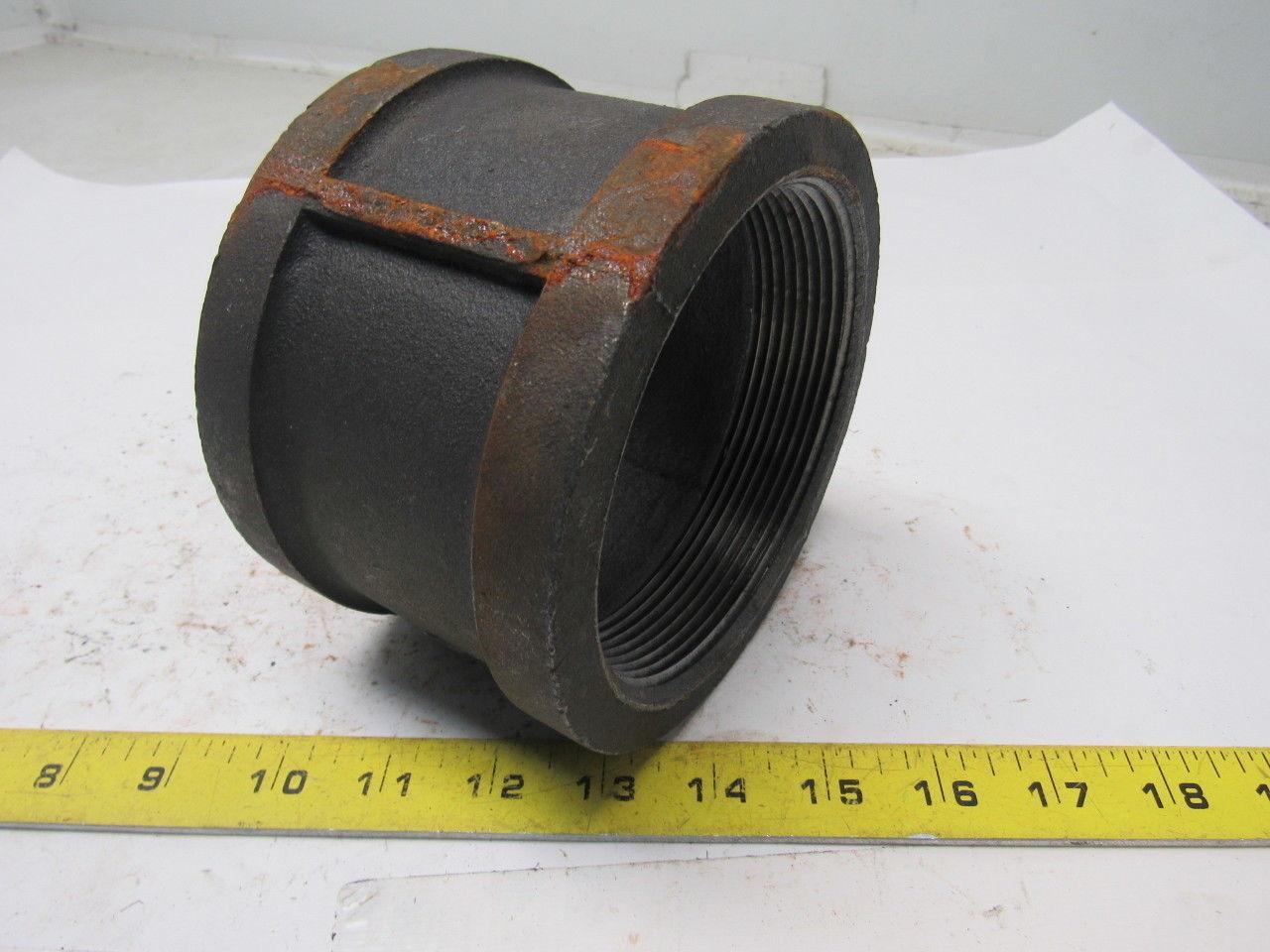 Grainger International 2WU61A 4" NPT Black Pipe Iron Coupling