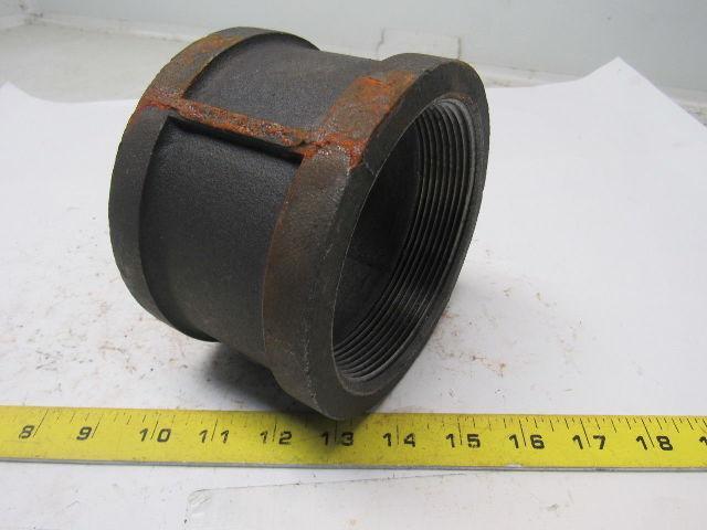 Grainger International 2WU61A 4" NPT Black Pipe Iron Coupling