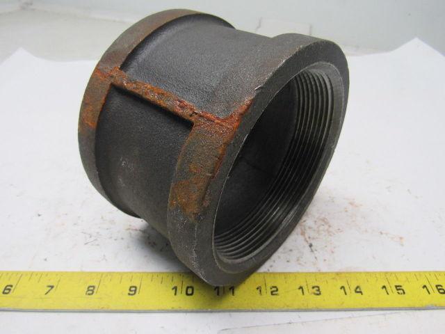 Grainger International 2WU61A 4" NPT Black Pipe Iron Coupling