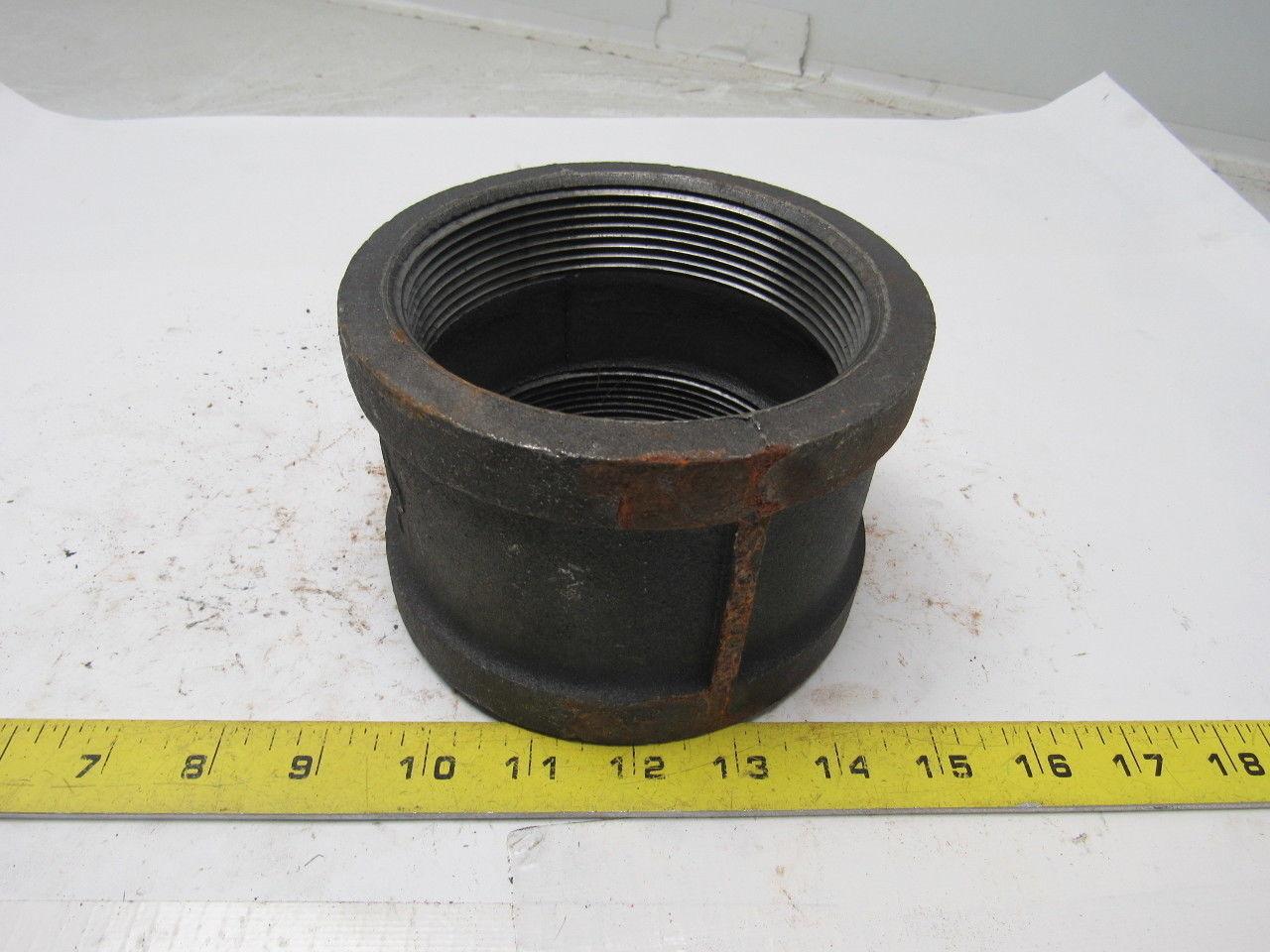 Grainger International 2WU61A 4" NPT Black Pipe Iron Coupling