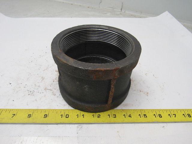 Grainger International 2WU61A 4" NPT Black Pipe Iron Coupling