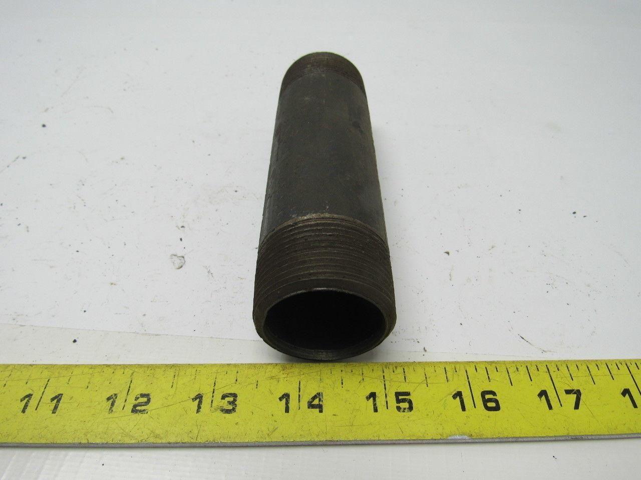 1-1/4" X 5-1/2" Black Pipe Nipple Lot of 12