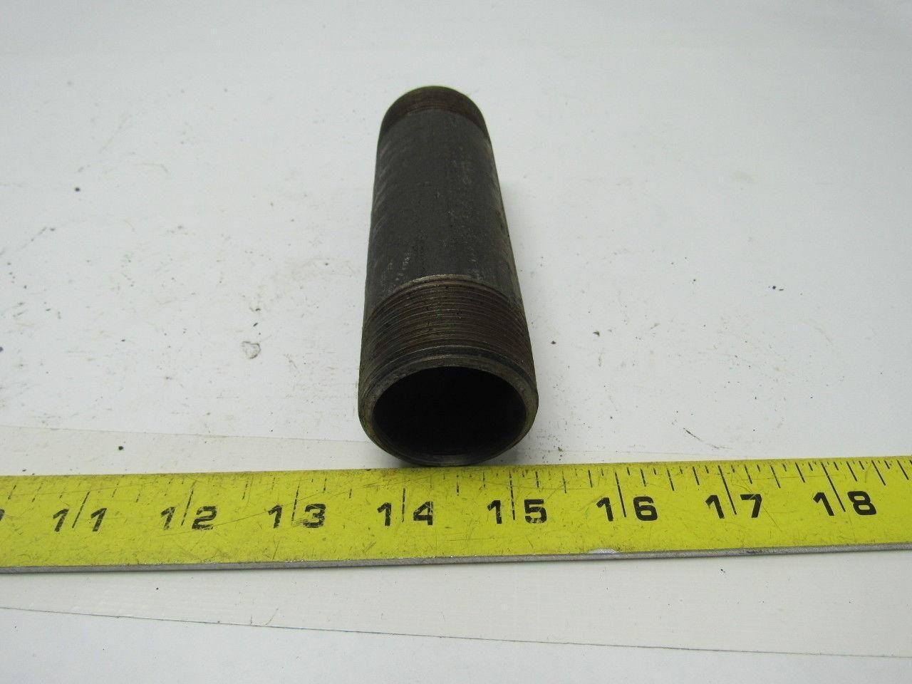 1-1/4" X 5-1/2" Black Pipe Nipple Lot of 12