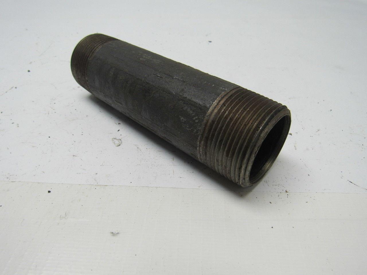 1-1/4" X 5-1/2" Black Pipe Nipple Lot of 12
