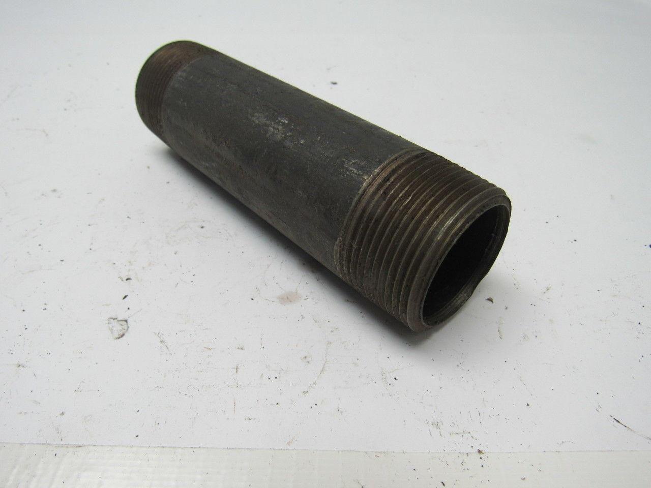 1-1/4" X 5-1/2" Black Pipe Nipple Lot of 12