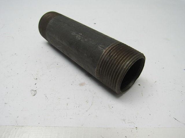 1-1/4" X 5-1/2" Black Pipe Nipple Lot of 12