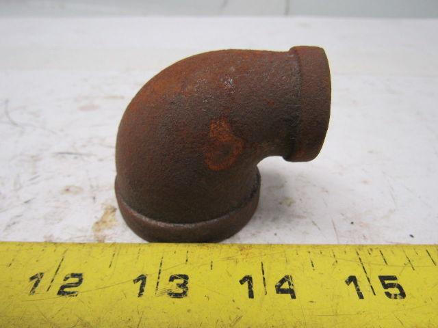 JP Ward 1" To 1/2" Reducing 90 Degree Black Pipe Elbow Lot Of 19
