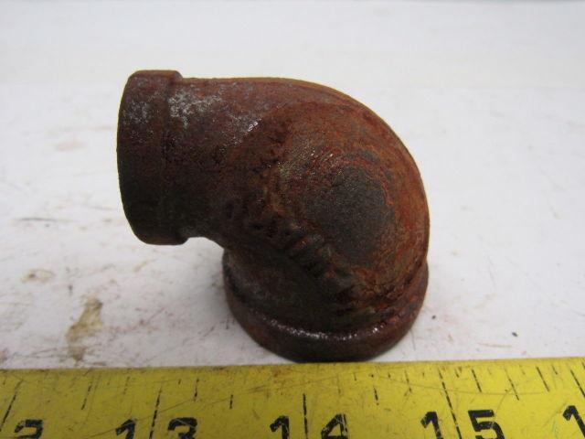 JP Ward 1" To 1/2" Reducing 90 Degree Black Pipe Elbow Lot Of 19