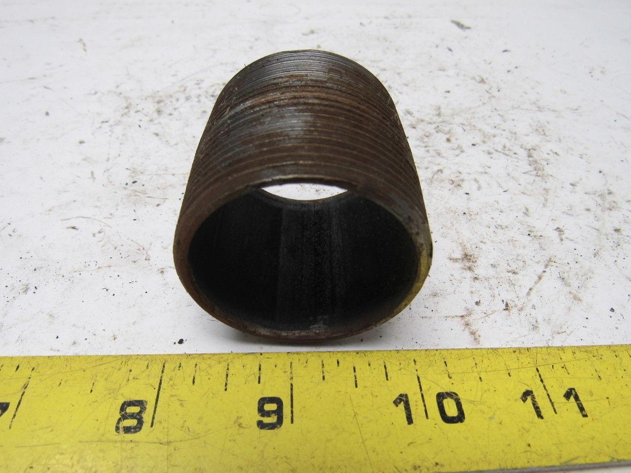1-1/2" NPT x 1-3/4" Long Schedule 40 Black Steel Nipple Lot of 28