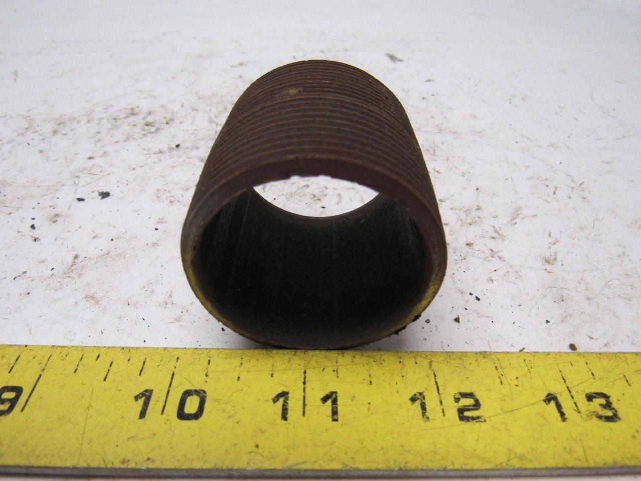 1-1/2" NPT x 1-3/4" Long Schedule 40 Black Steel Nipple Lot of 28