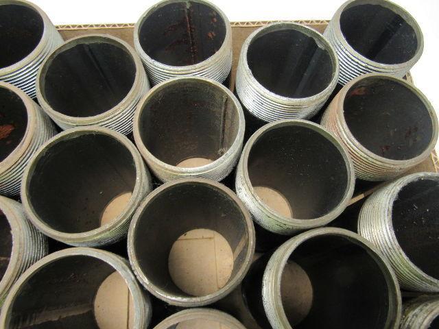 2" NPT x 4-1/2" Schedule 40 Black Steel Nipple Lot of 24
