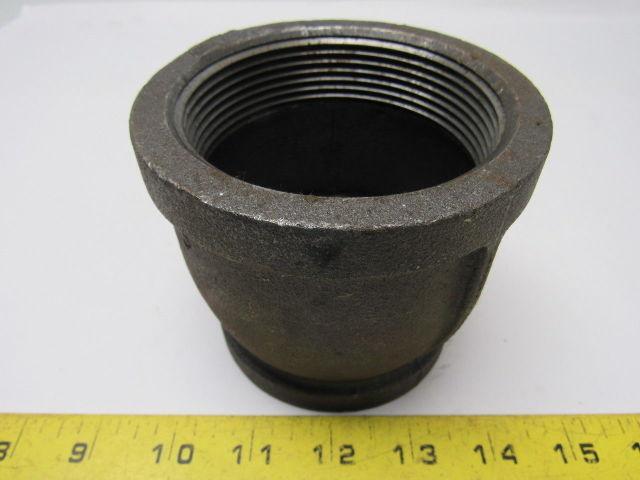 3" x 2-1/2" Threaded Reducing Coupling Low-Pressure Black Iron Pipe Fitting USA