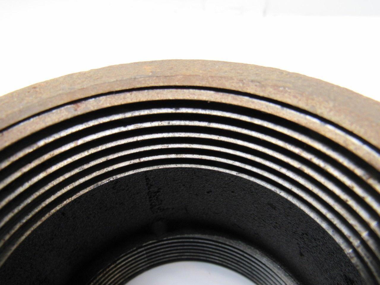3" x 2-1/2" Threaded Reducing Coupling Low-Pressure Black Iron Pipe Fitting USA
