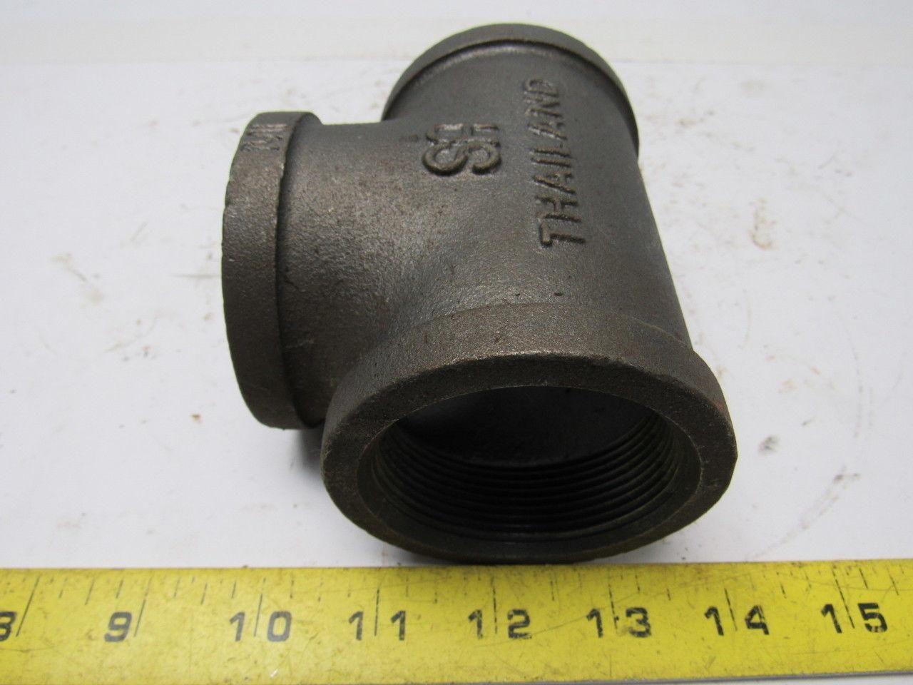 2" Malleable Iron Tee Fitting lot of 23